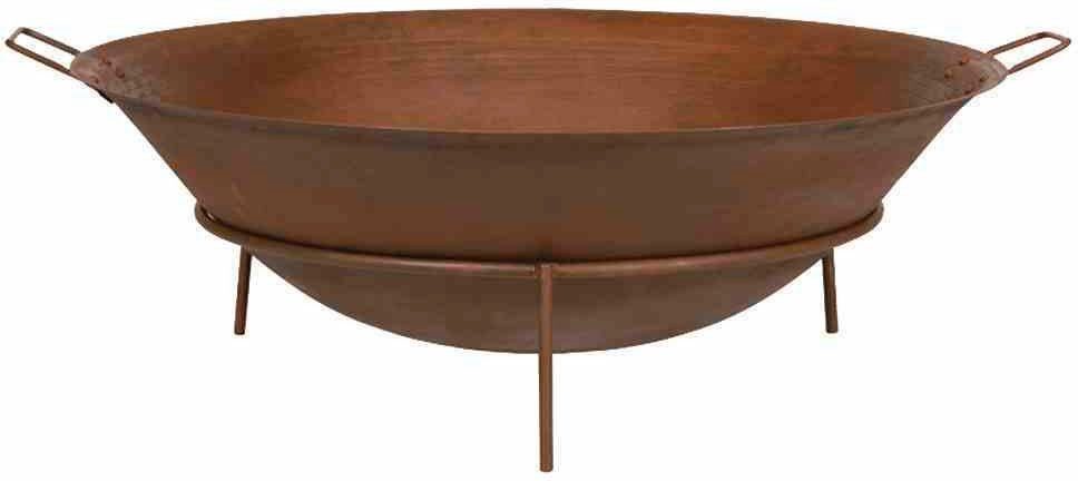 Siena Garden Feuerschale Rusty Ø 61 cm, (1-St), Gusseisen rostbraun, mit Griffen