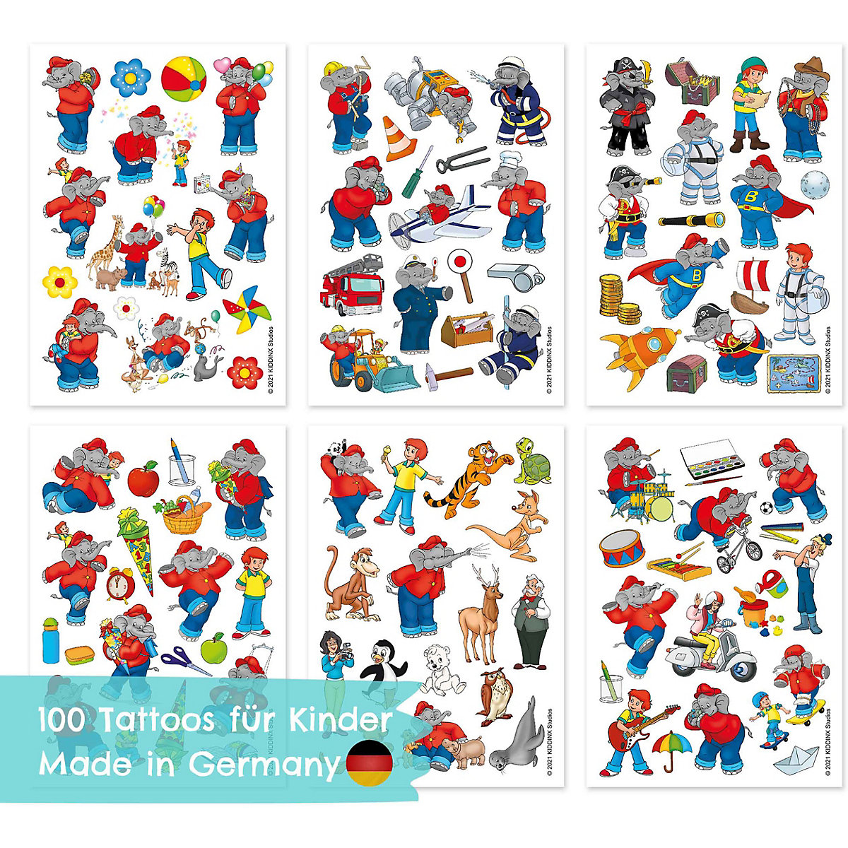 Kindertattoos - Benjamin Blümchen