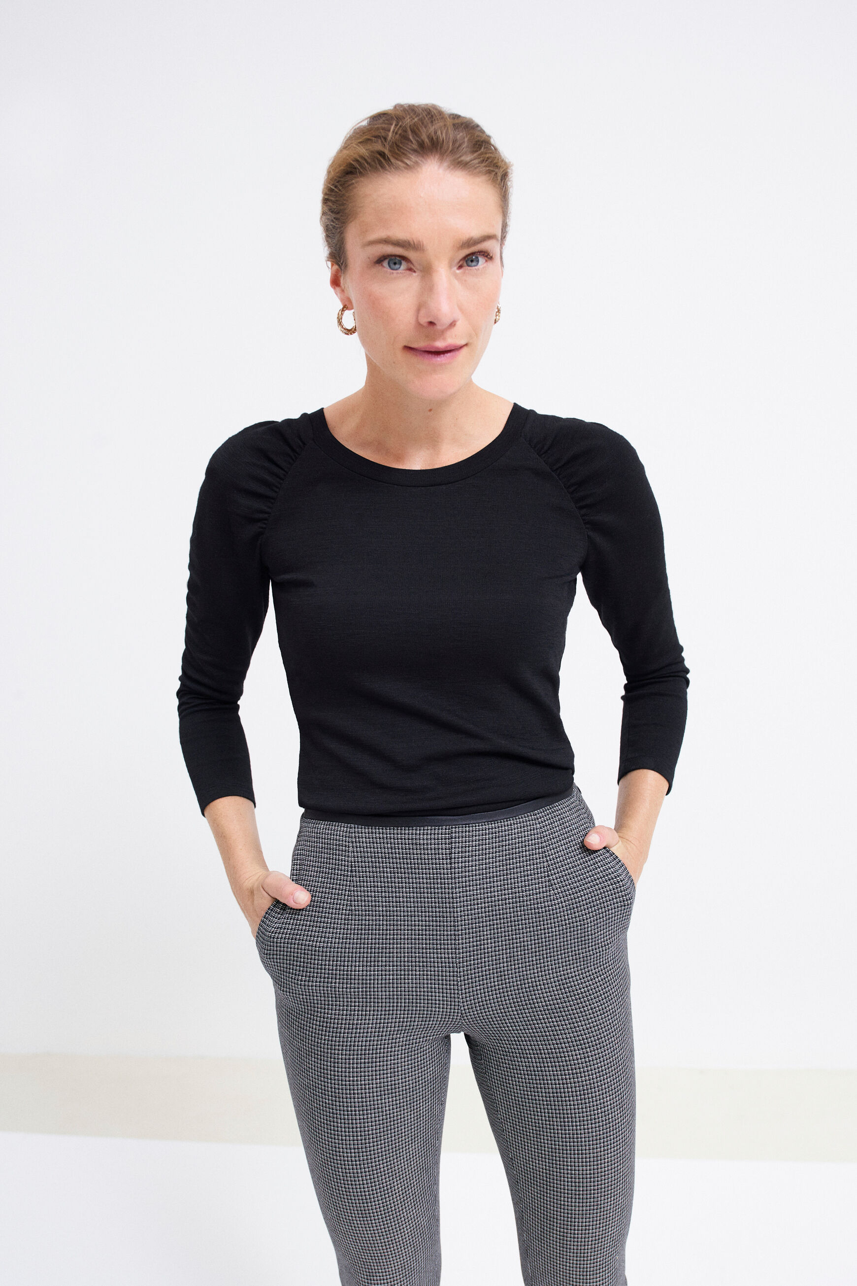 pantalon remi noir femme