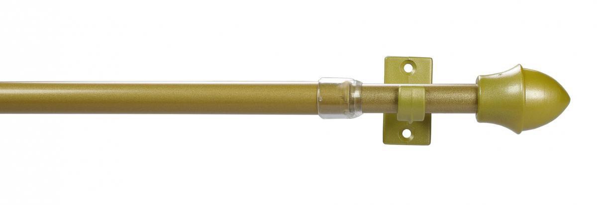 Bella Casa Cafehausstange, Scheibenstange El Paradiso 12 mm ø, 135 cm bis 225 cm ausziehbar, gold-matt