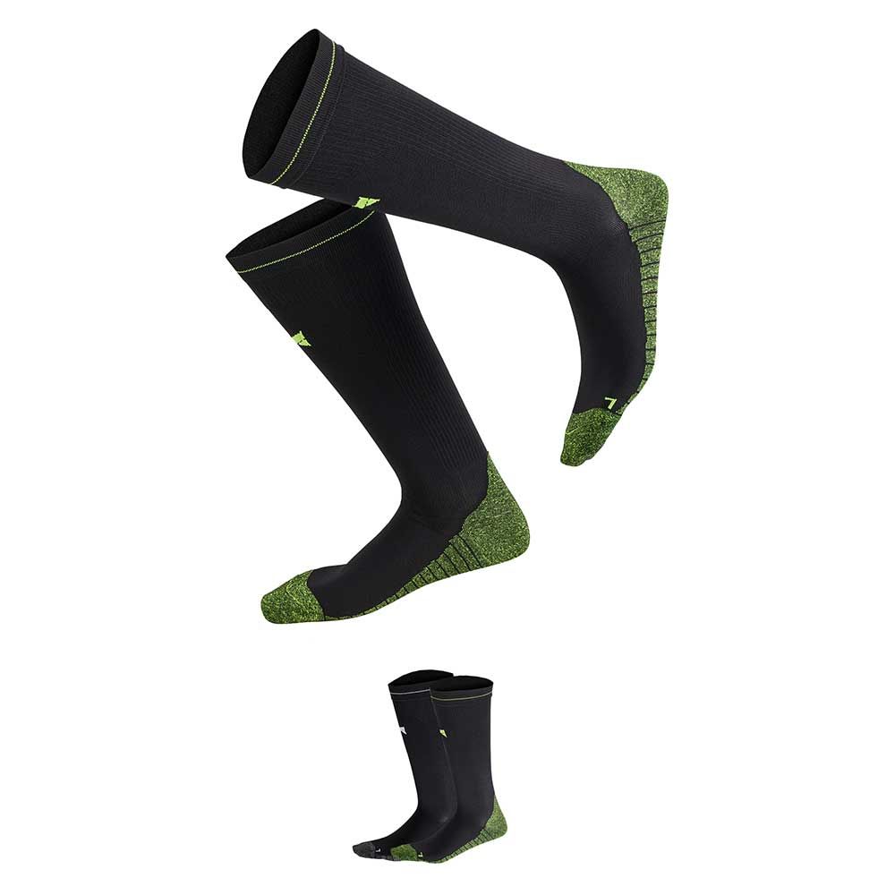 Xtreme 6 Paar Multi Black Kompressions-Laufsocken