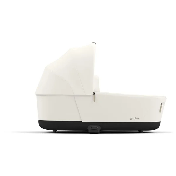 Cybex Priam V4 stroller set in white with frame matte black