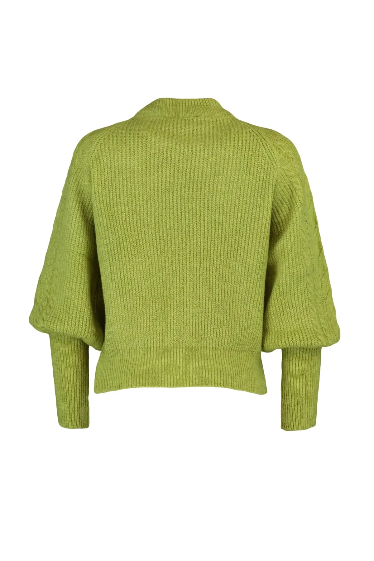 Trendyol Collection  Grüner, weich strukturierter Zopfpullover TWOAW21KZ0109