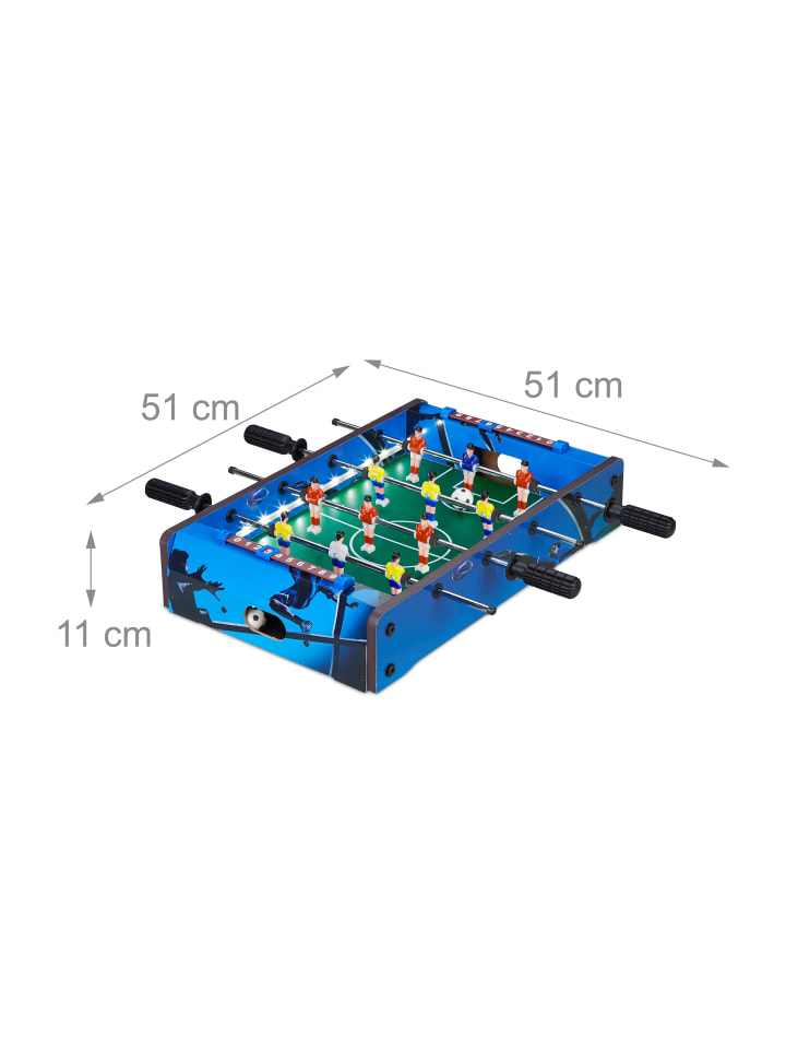 relaxdays Tischkicker LED in Blau günstig kaufen onesize