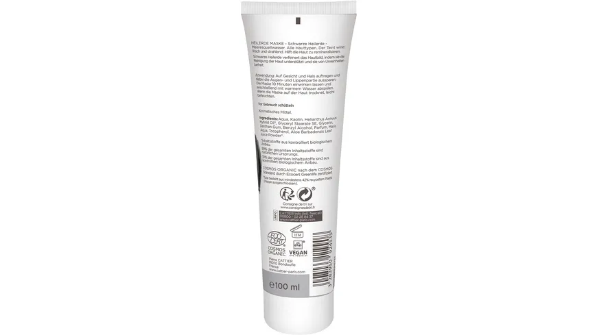CATTIER Schwarze Heilerde Maske 100 ml