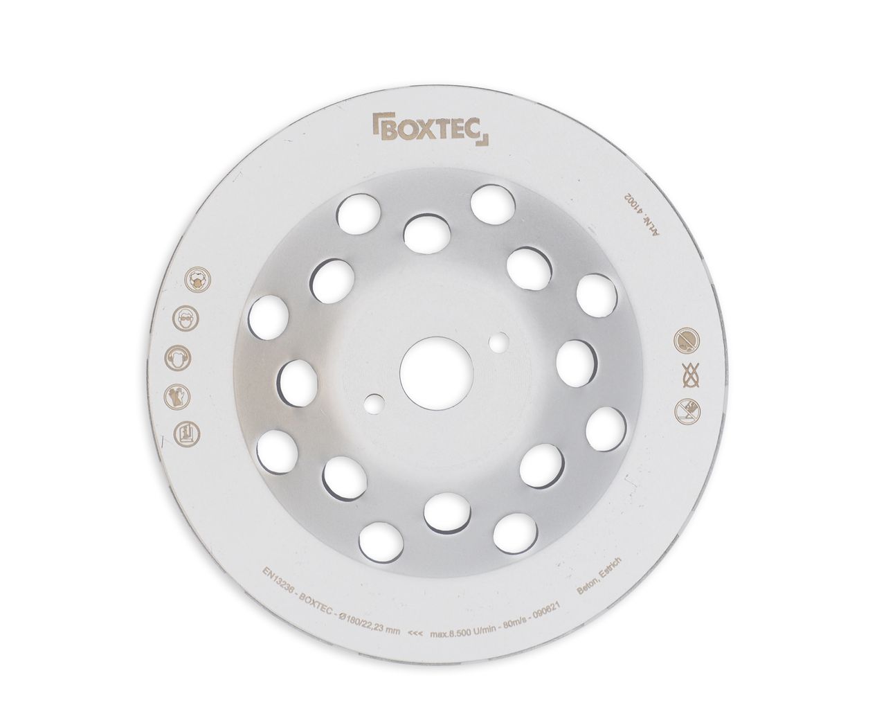 BOXTEC Diamantschleiftopf Ø180mm, doppelreihig, BETON, ESTRICH, MAUERWERK
