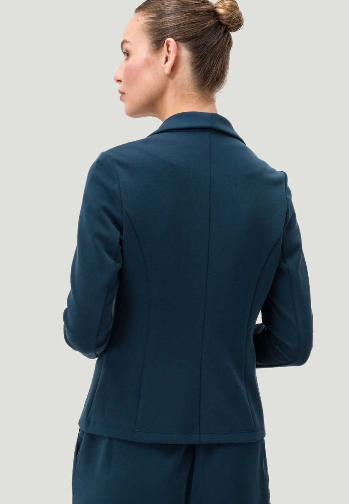 Jerseyblazer mit Paspeltaschen