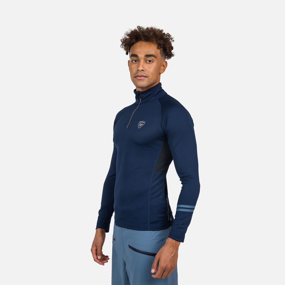 Poursuite Herren-Baselayer-Oberteil mit halbem Reißverschluss