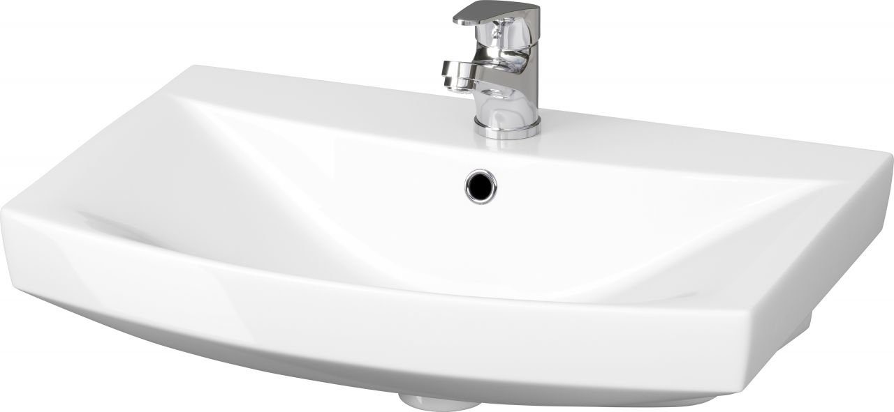 Primaster Waschbecken Primaster Keramikwaschbecken 60 cm Alexa weiß