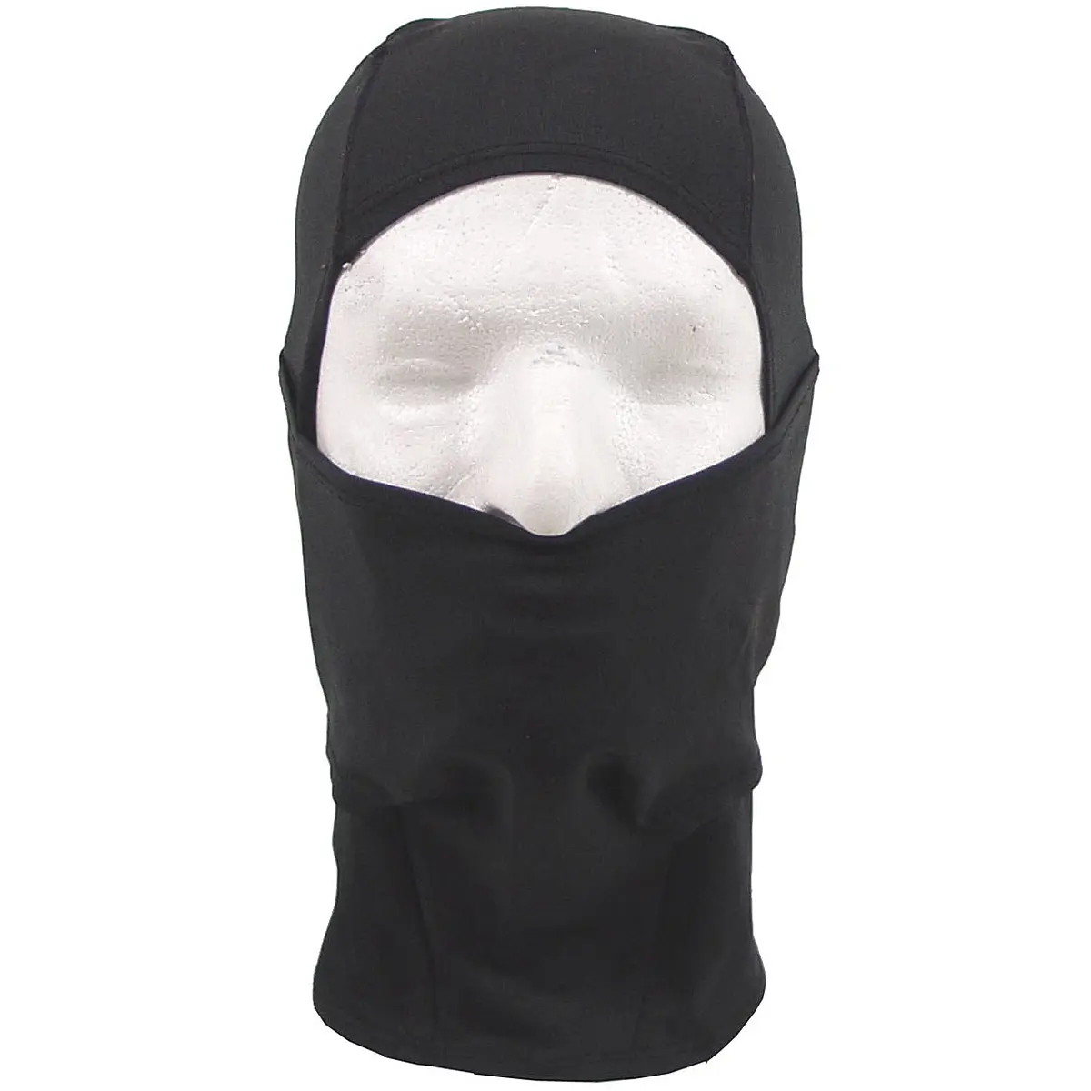 Balaclava mit Schlitz Elasthan schwarz