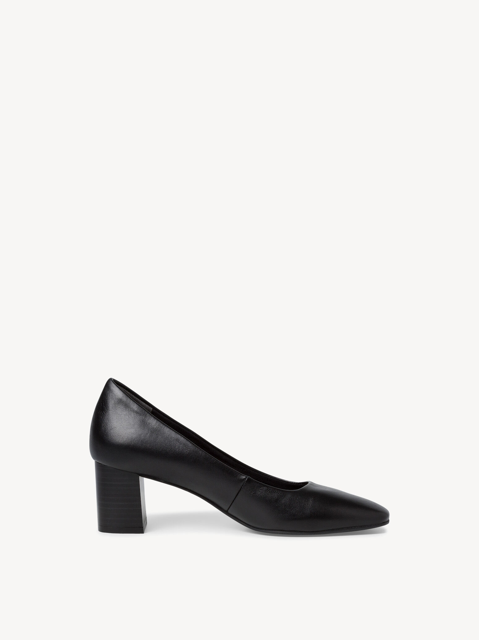 Escarpin en cuir - noir