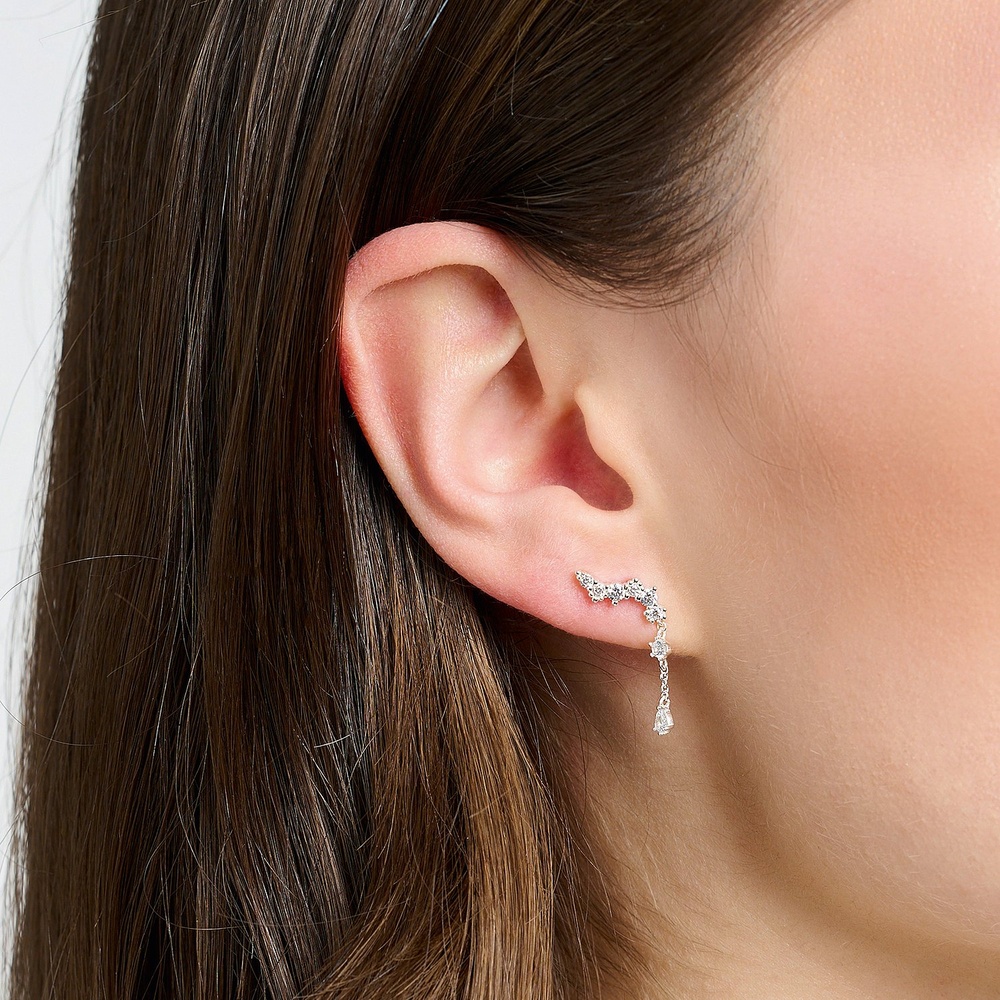 Thomas Sabo Boucle d'oreille unique 925 Argent Boucles d'oreilles