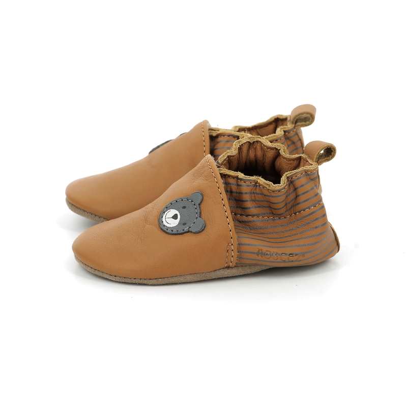 Chaussons cuir tannage vegetal Doubear