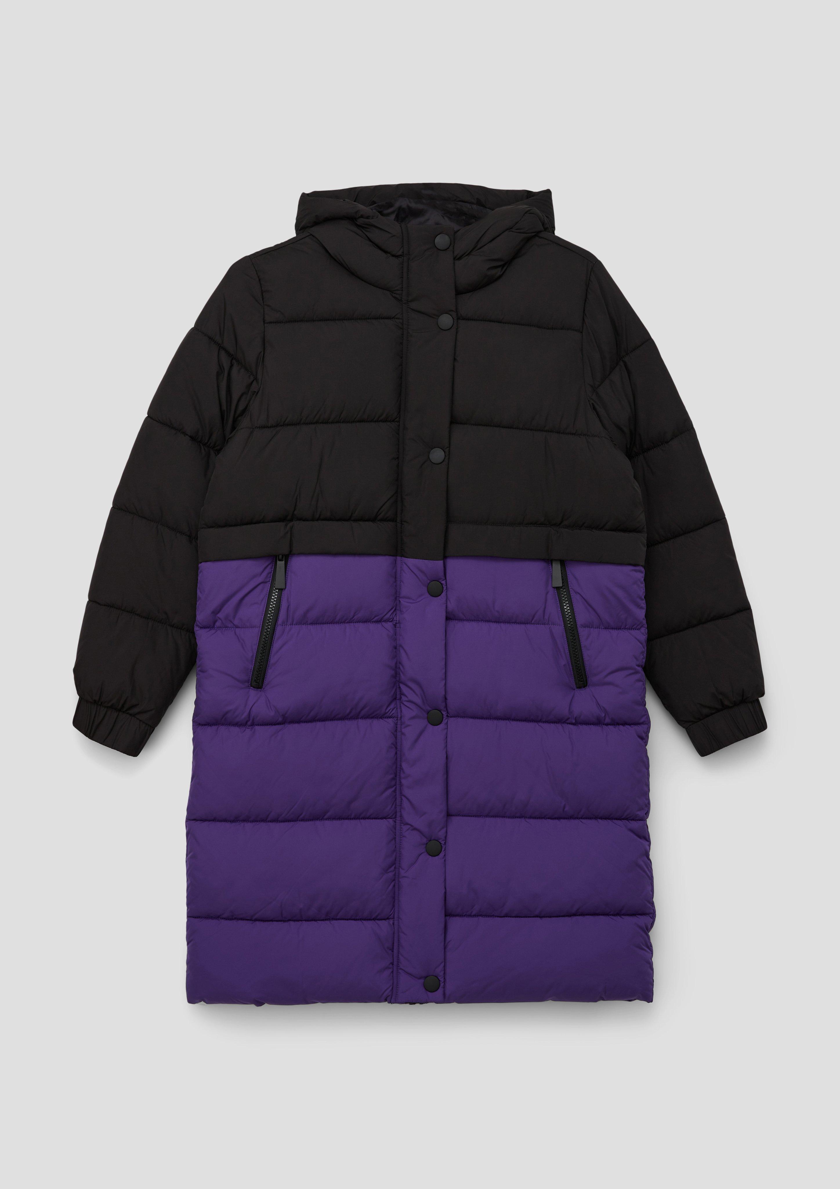 Steppmantel mit Colour-Blocking  2131932-9999