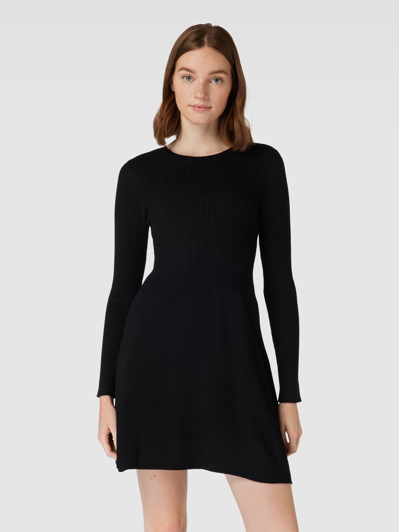 Strickkleid in Minilänge Modell 'ALMA' in schwarz