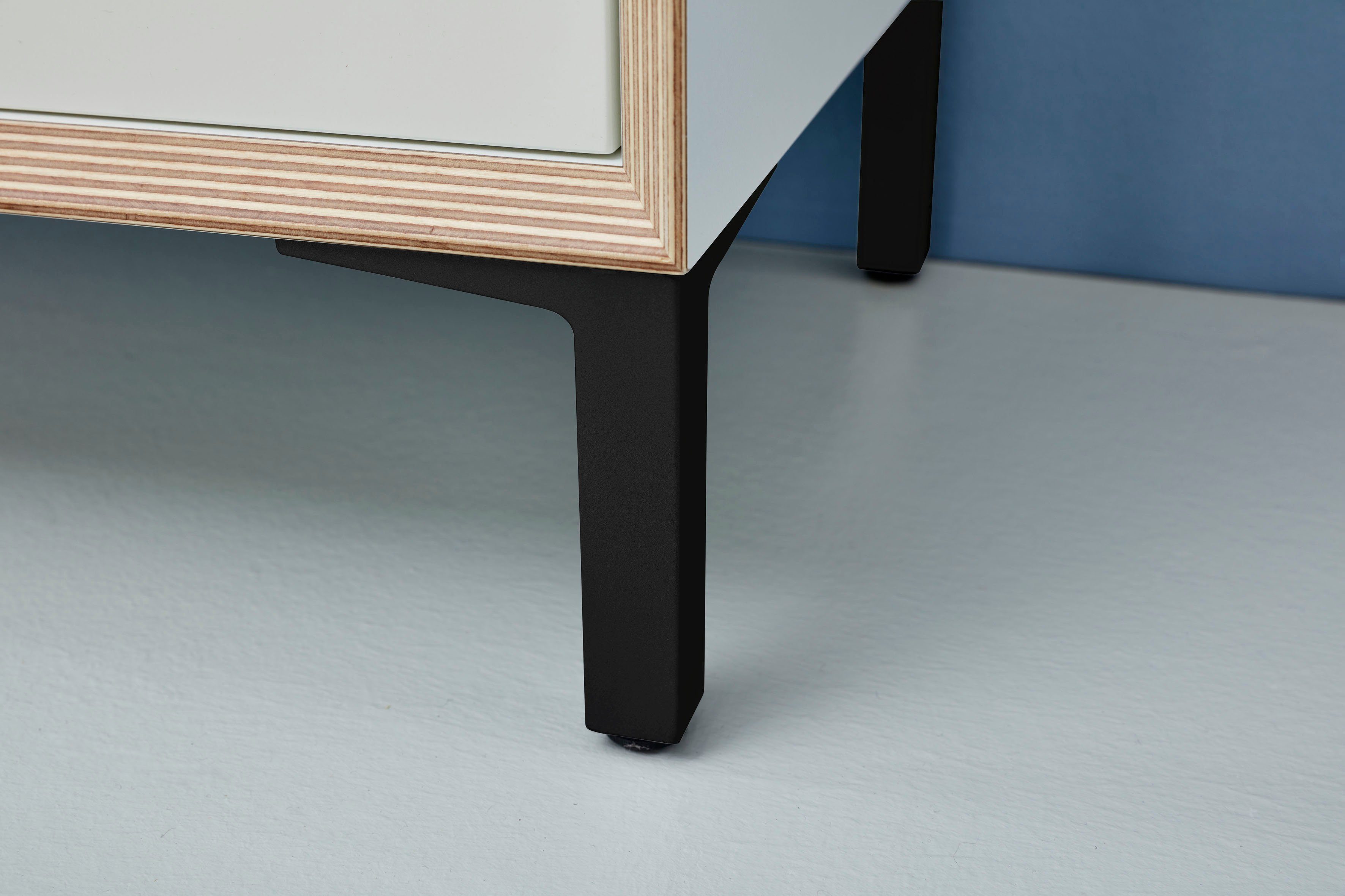 Müller SMALL LIVING Möbelfuß VERTIKO PLY, (Set, 4), passend zu den Regalelementen VERTIKO PLY