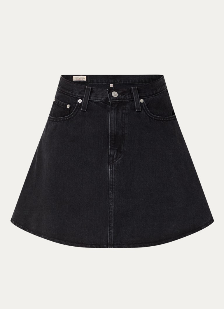 Fustă mini din denim Levi's cu buzunare laterale