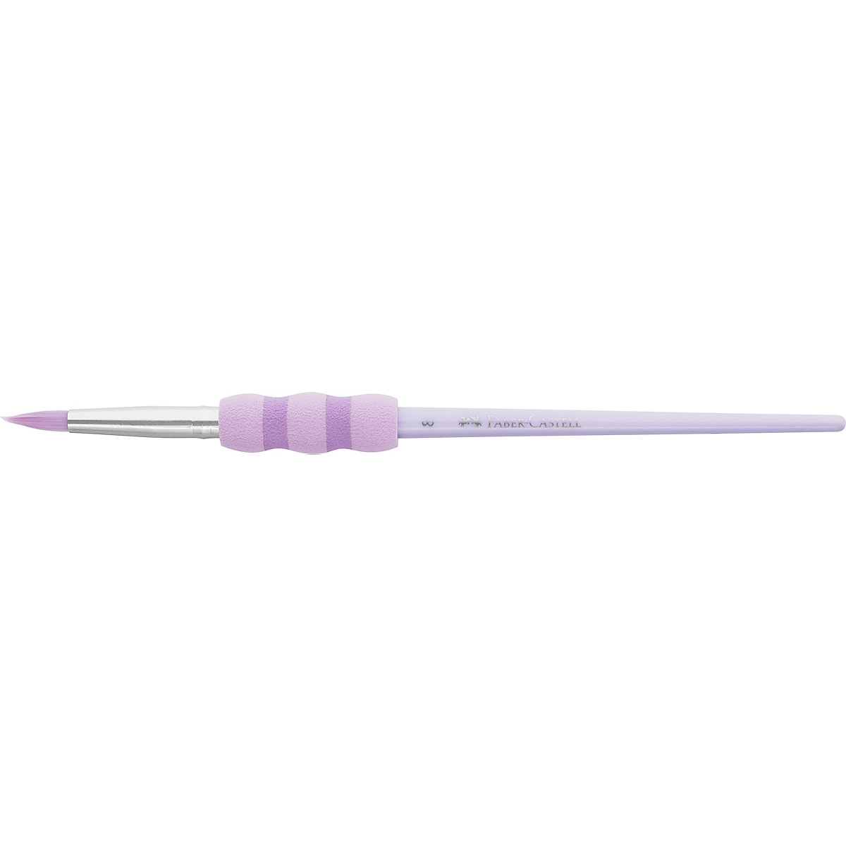 Schulmalpinsel Pastell mit Softgriff, 4 Stärken