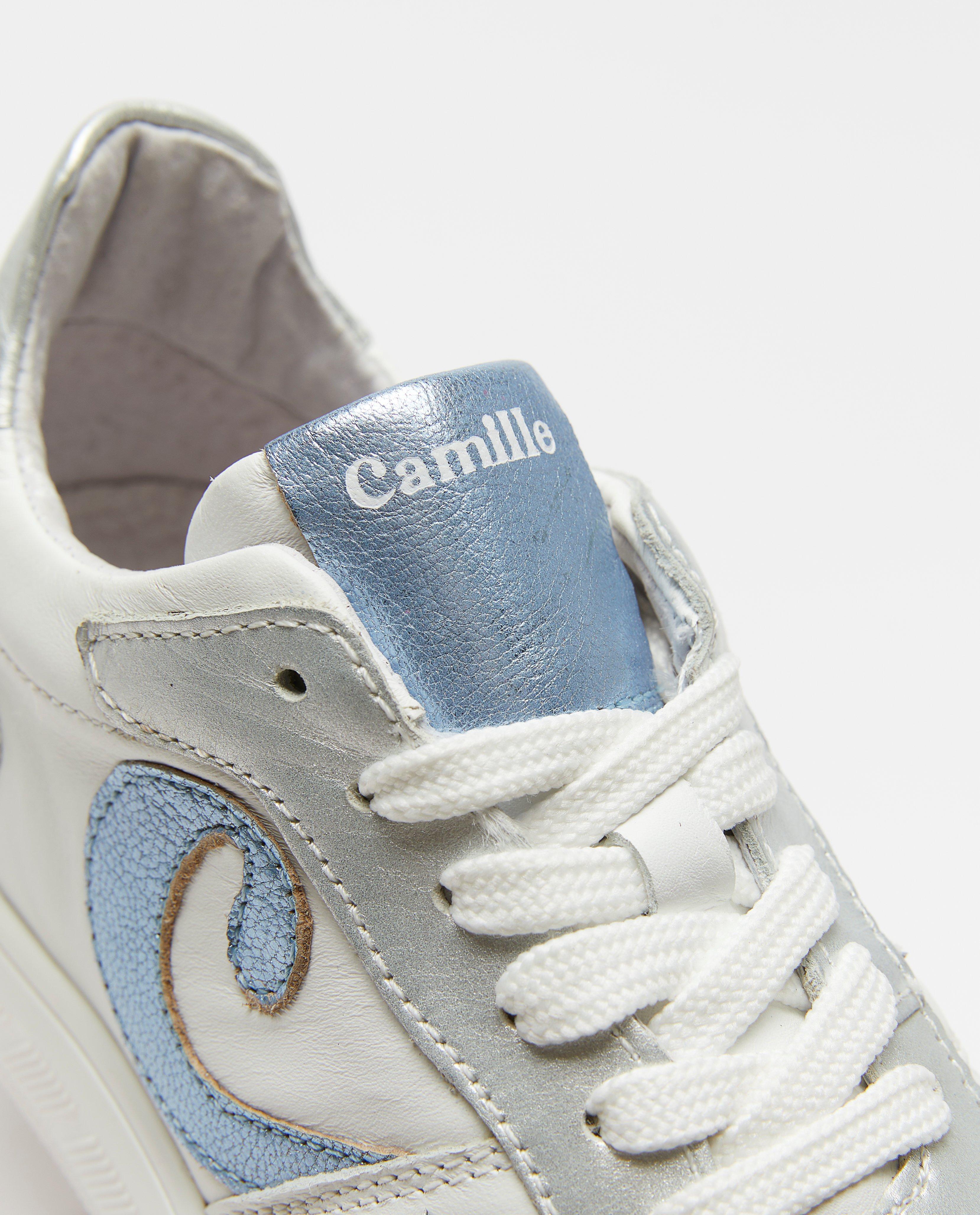 CAMILLE bőr tornacipő, 31-40-es méret, fehér