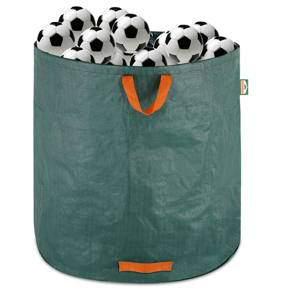 Gardebruk Laubsack 500l 2er Set 86 x 86cm grün / orange