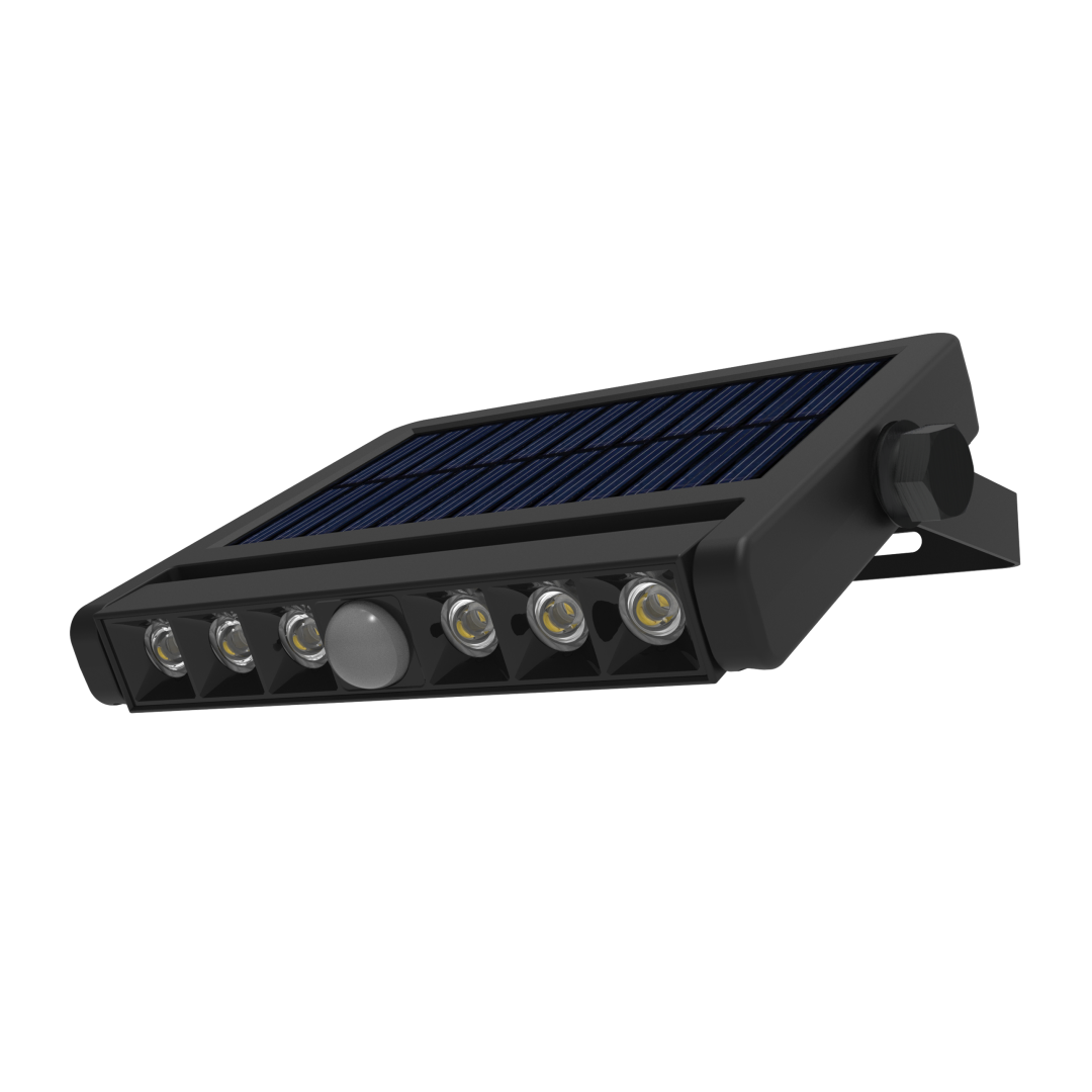 LUXULA Solar Wandleuchte mit PIR-Sensor, Outdoorleuchte, 5W