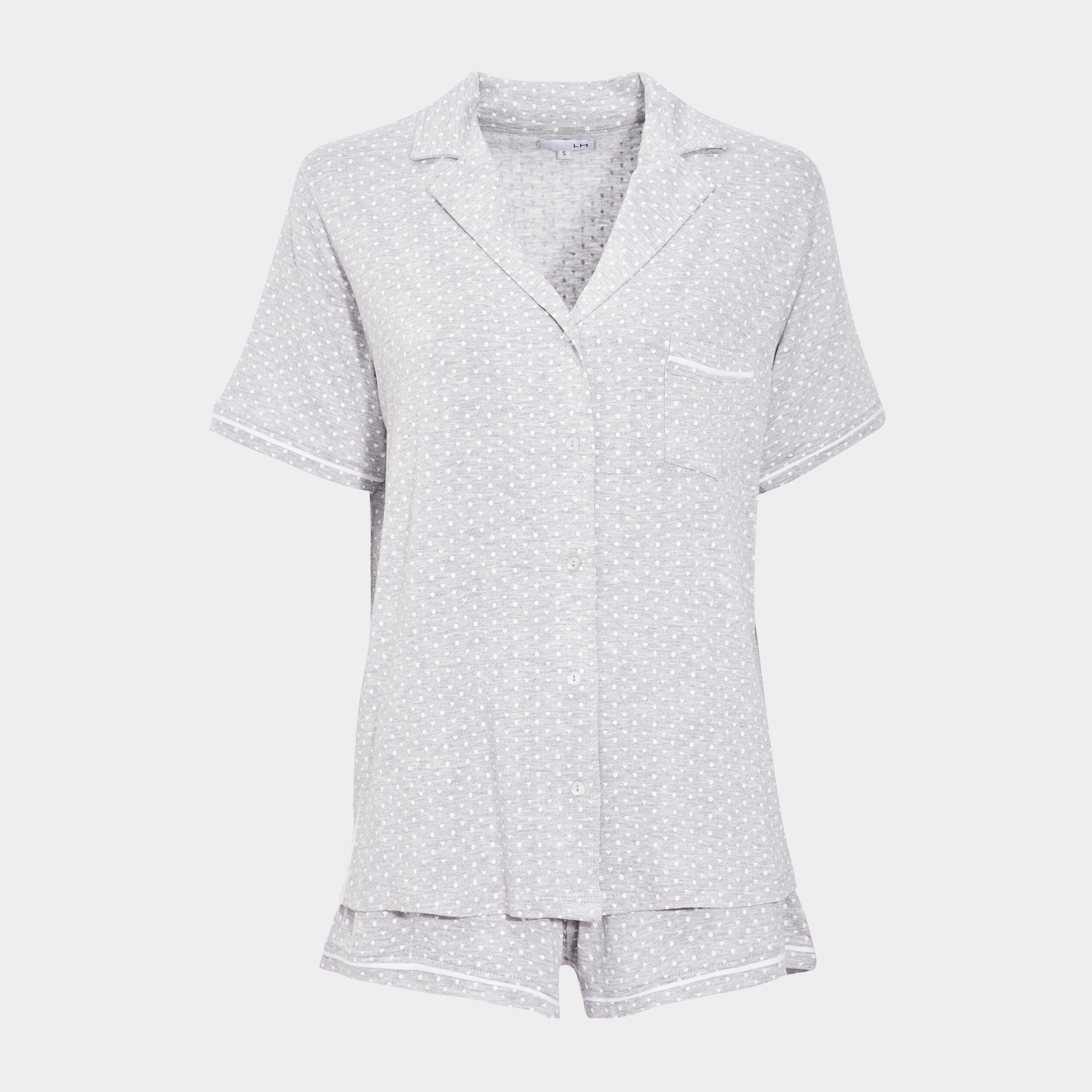 Ensemble de pyjama gris clair femme | La Halle