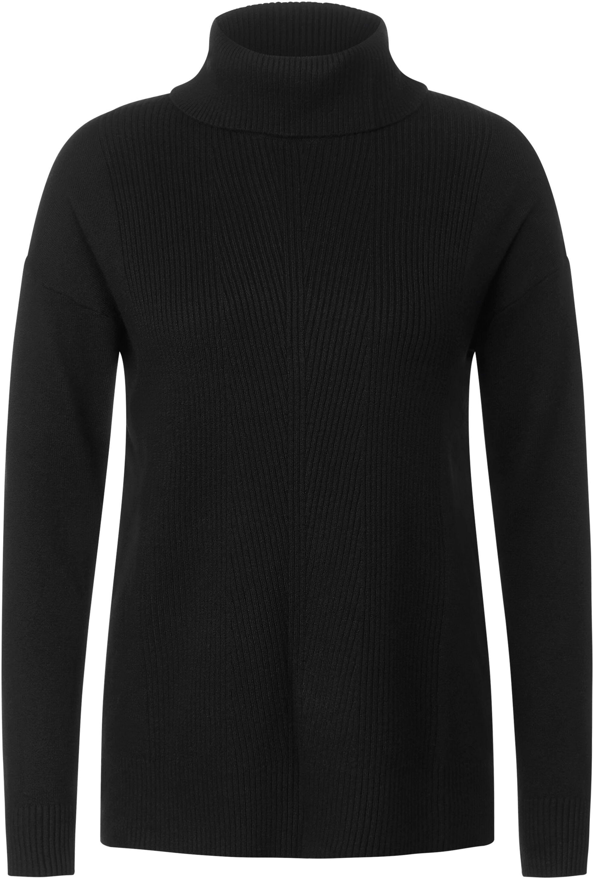 Cecil Rollkragenpullover mit Rippstrick-Muster