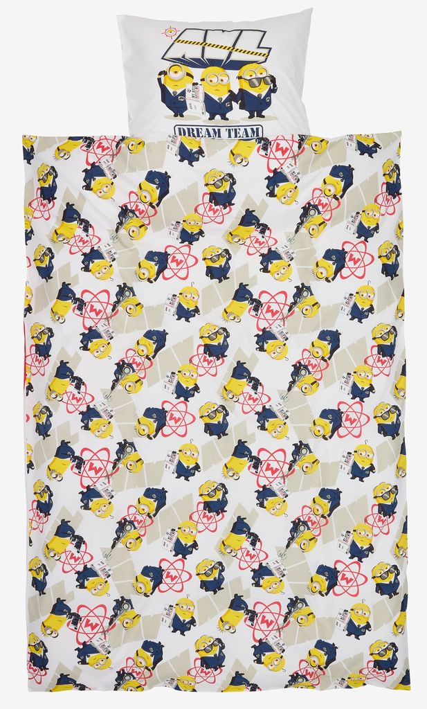 Komplet pościeli MINIONKI 140x200 biały
