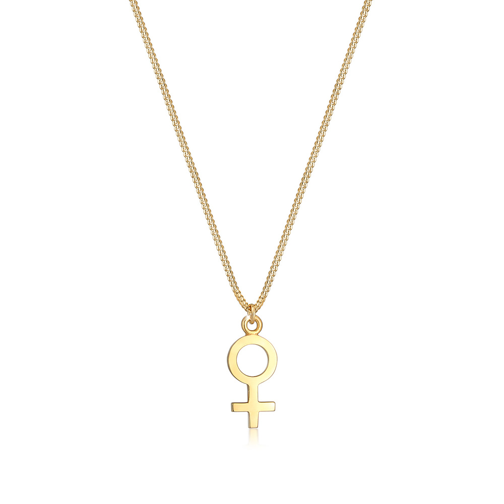 Elli Elli Collier Venus Pendentif Feminin Symbole Basic Minimal Collier Femme - (925/1 Bijoux
