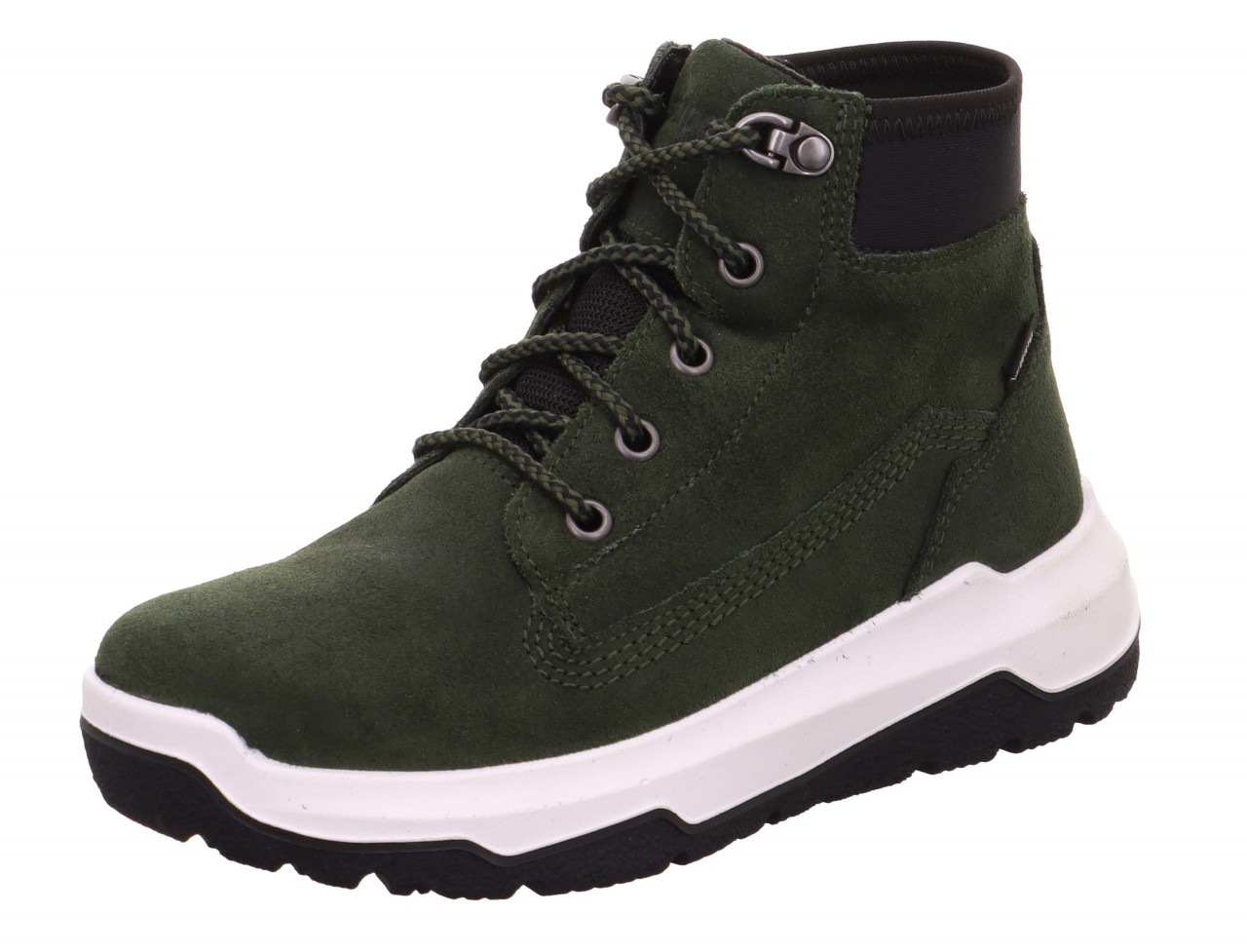 SPACE - Grün/SchwarzBoots mit Reißverschluss