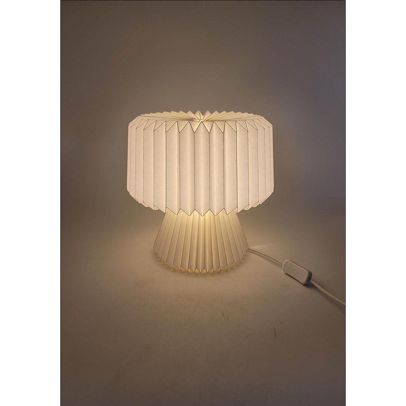 Home Bordlampe 28x29,5 cm papir plisse