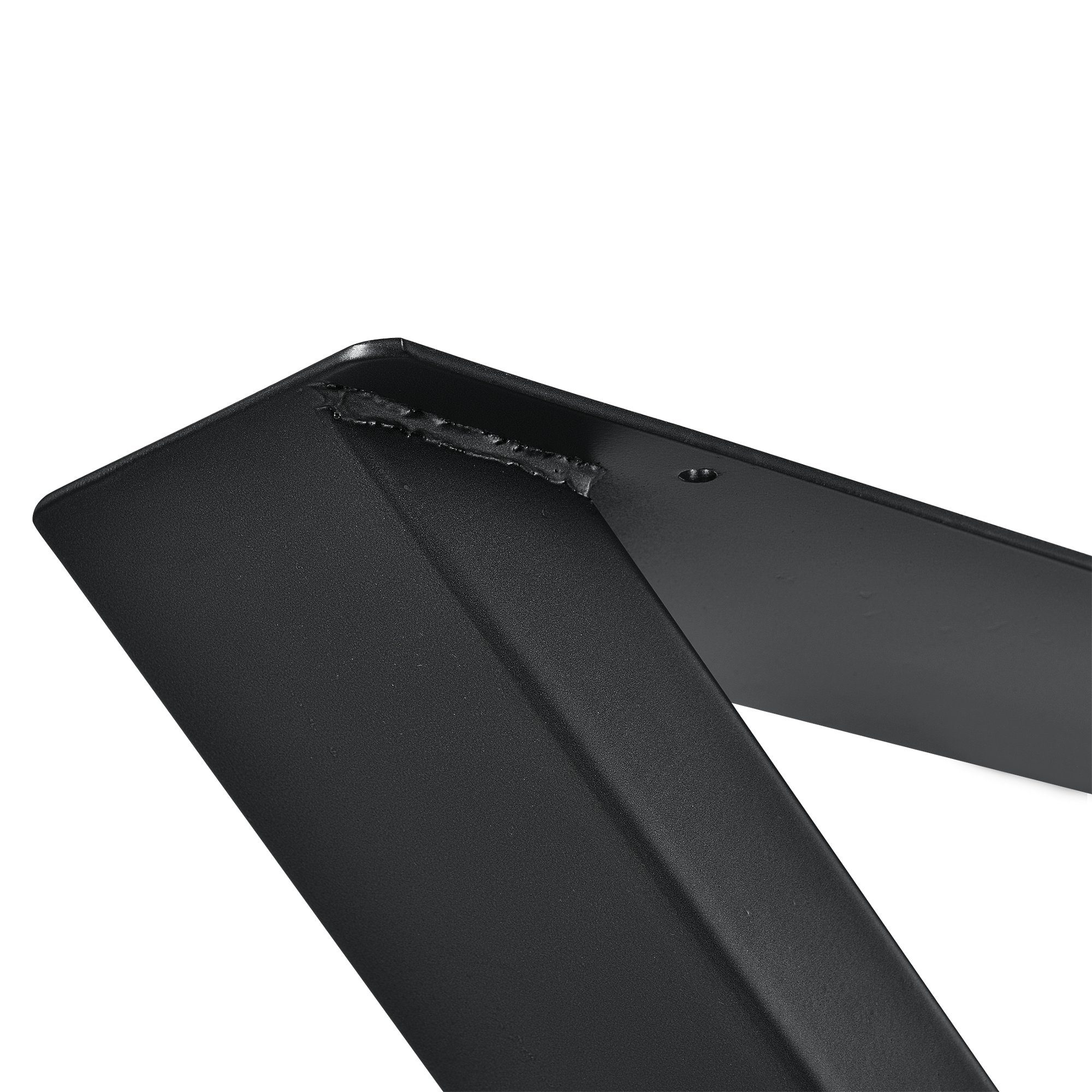 en.casa Untergestell, Greith Tischgestell 2er-Set Schwarz 59x72cm