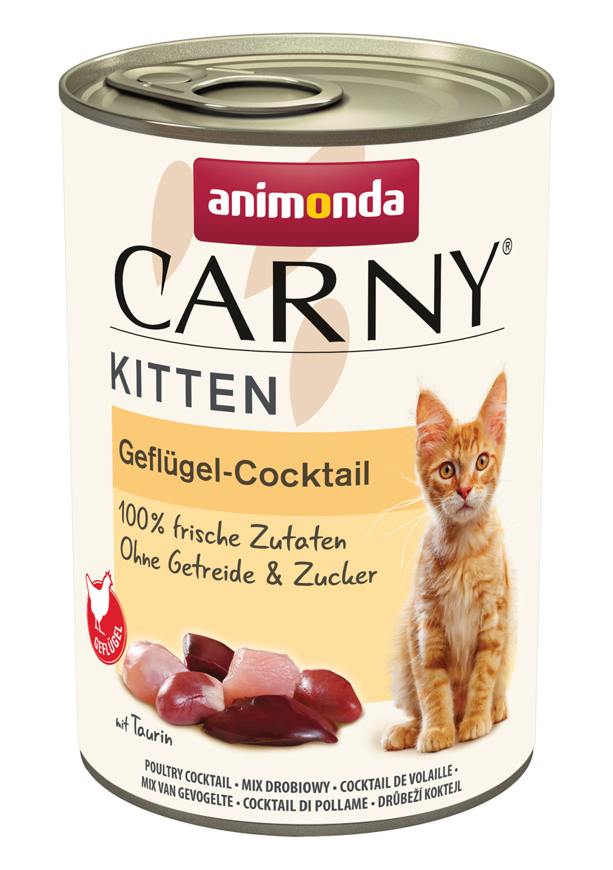 Animonda Nassfutter Animonda Carny Kitten Geflügel Cocktail 48x400 g