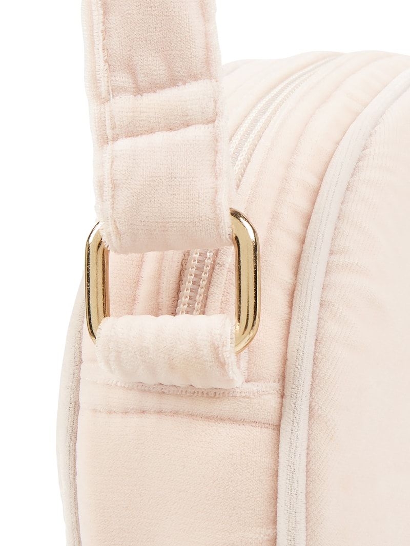 Crossbody Bag aus Samt Modell 'Ajaci' in beige