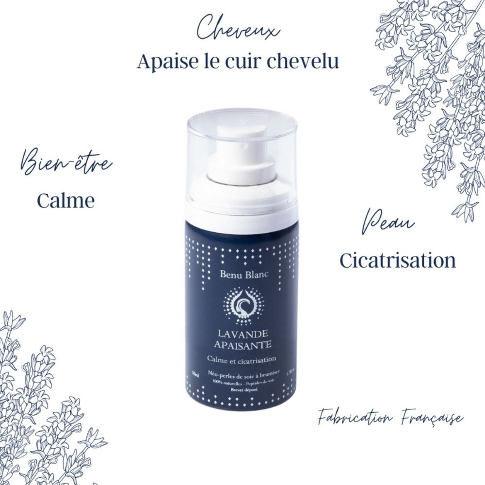 benu blanc Lavande apaisante Brume d'oreiller beauté