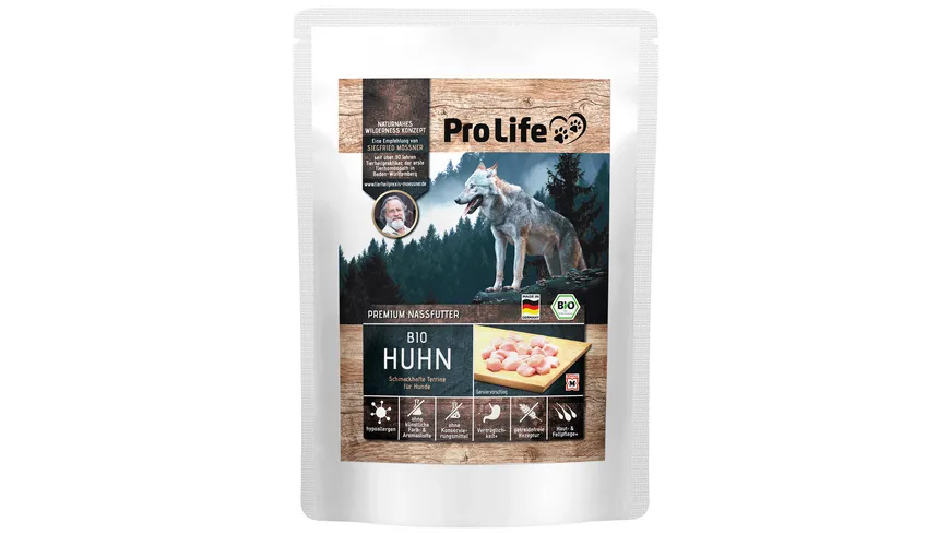 Pro Life Mössner Premium Nassfutter Huhn schmackhafte Terrine 300 g