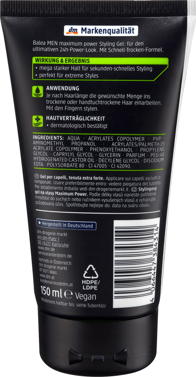 Haargel Maximum Power, 150 ml