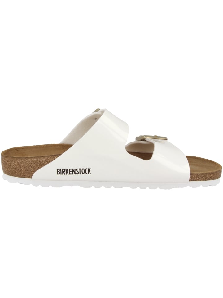 Birkenstock Sandale Arizona Birko-Flor Lack normal in weiss günstig kaufen