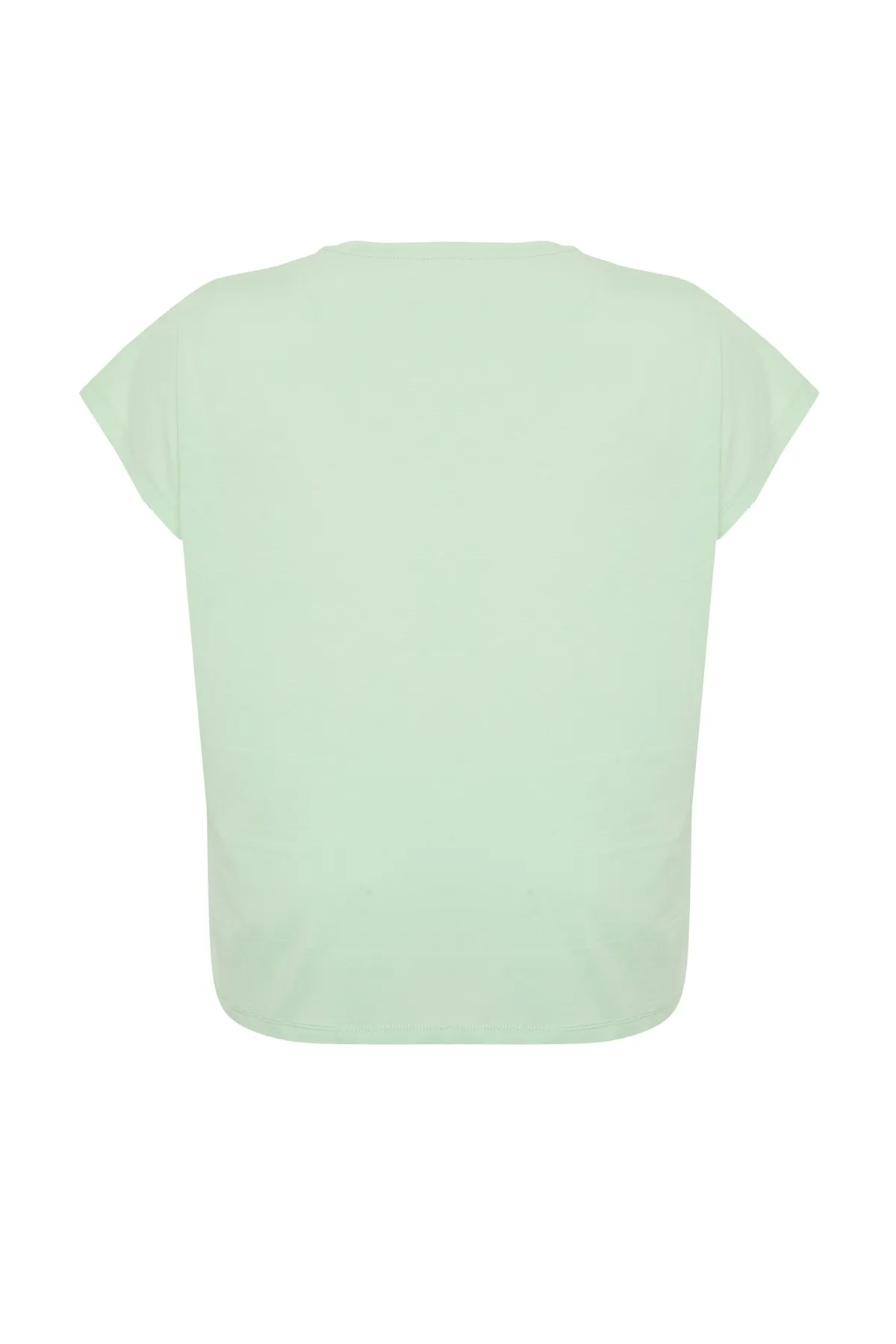 Trendyol Curve  Große Größen in T-Shirt - Grün - Boyfriend