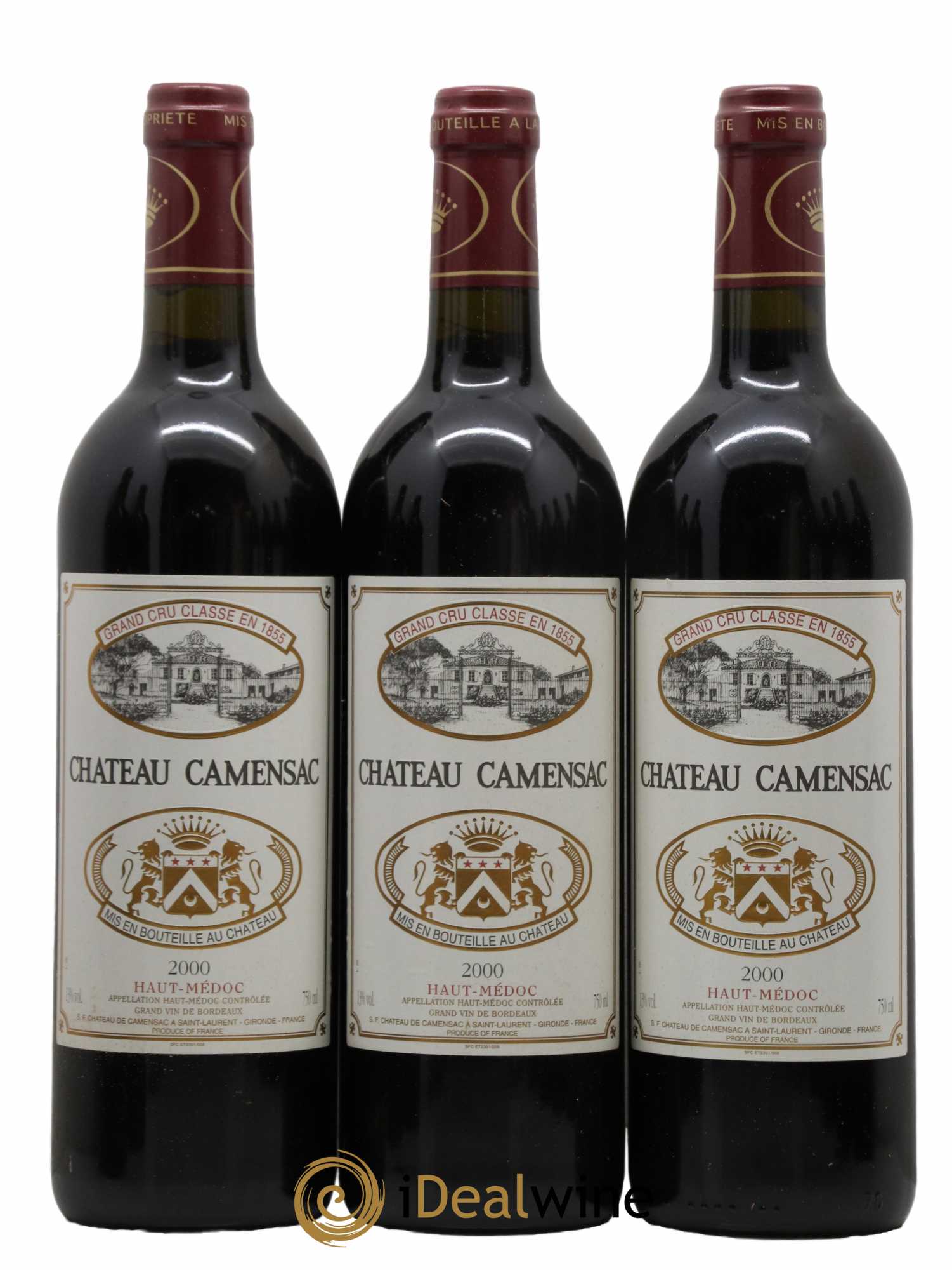 Château Camensac 5ème Grand Cru Classé  2000 - Lot de 12 Bouteilles