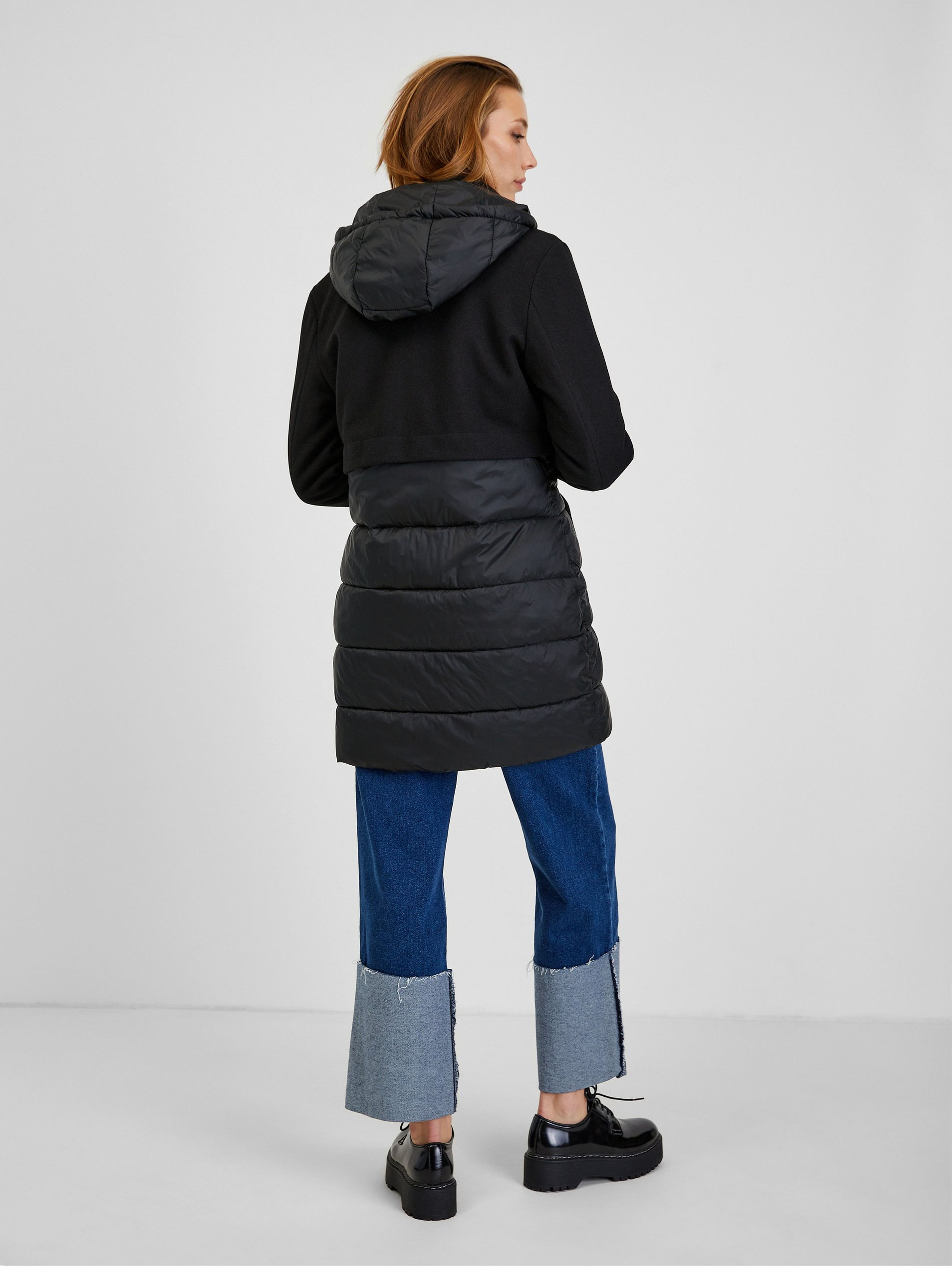 Schwarzer Damen-Steppmantel ORSAY Selina