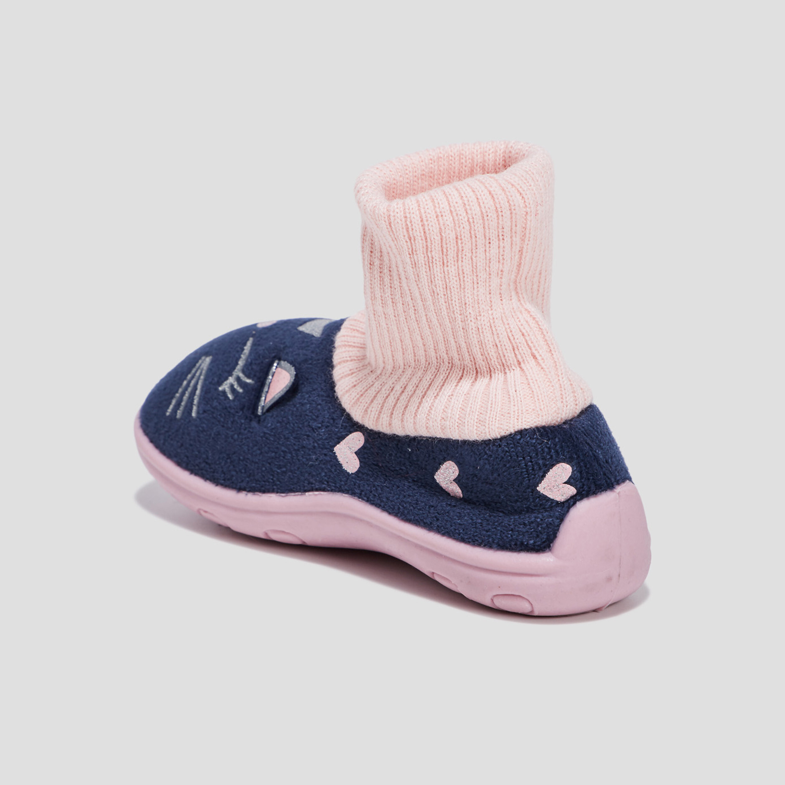 Chaussons chaussettes noir fille | La Halle