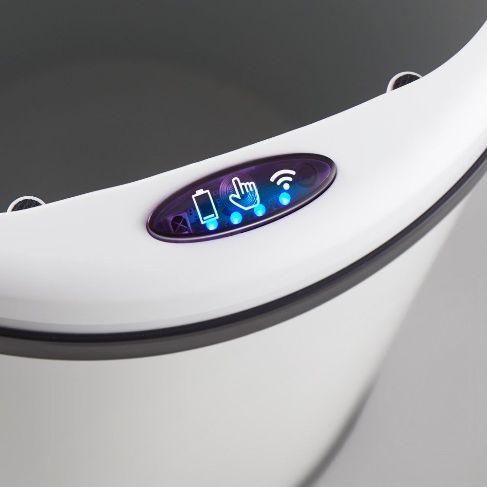monzana Mülleimer, Automatik Sensor Mülleimer LED Display Müllbehälter berührungslos