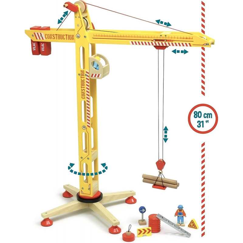 Grande grue en bois