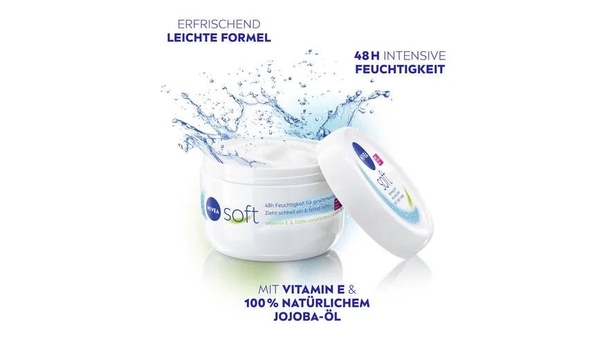 NIVEA soft Creme Erfrischende Feuchtigkeitscreme 375 ml