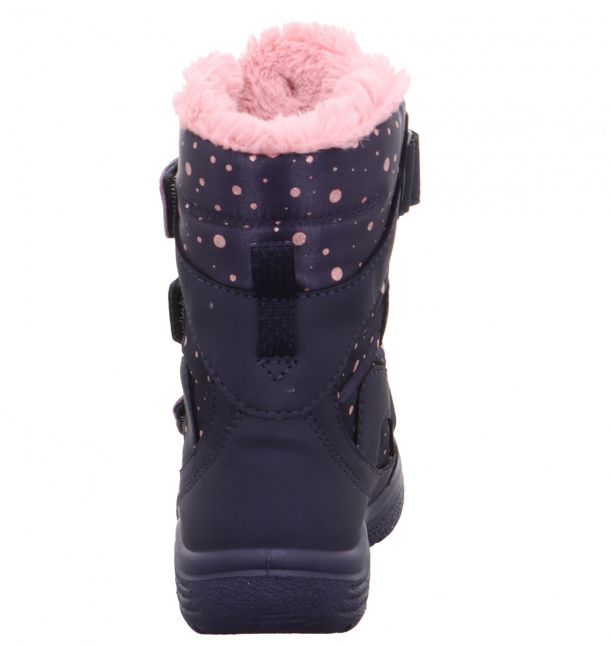CRYSTAL - Blau/Rosa Stiefel mit Klettverschluss