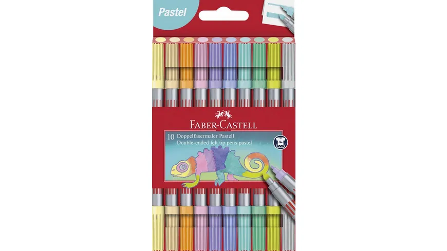 FABER-CASTELL Doppelfasermaler Pastell