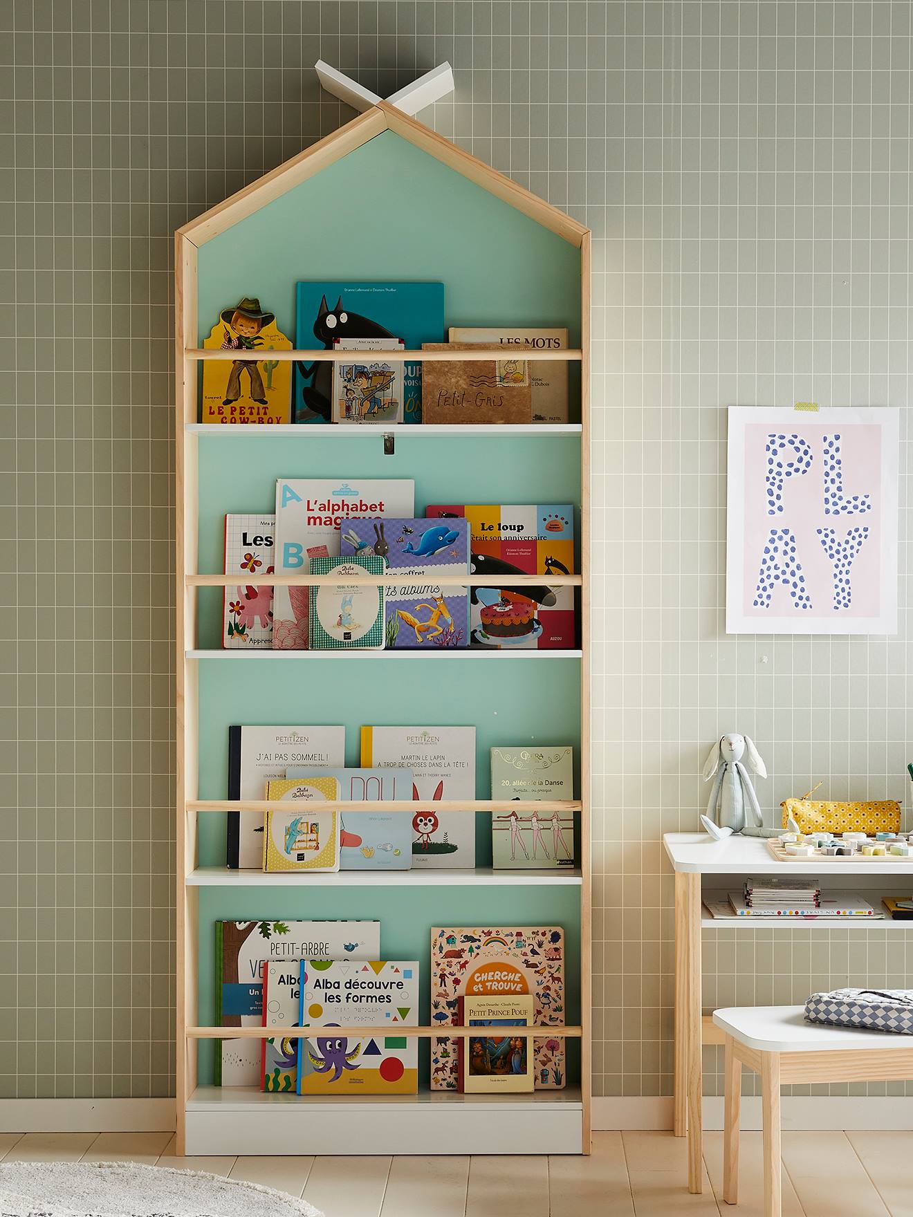Vertbaudet Kinder Bücherregal TIPILI - weiß