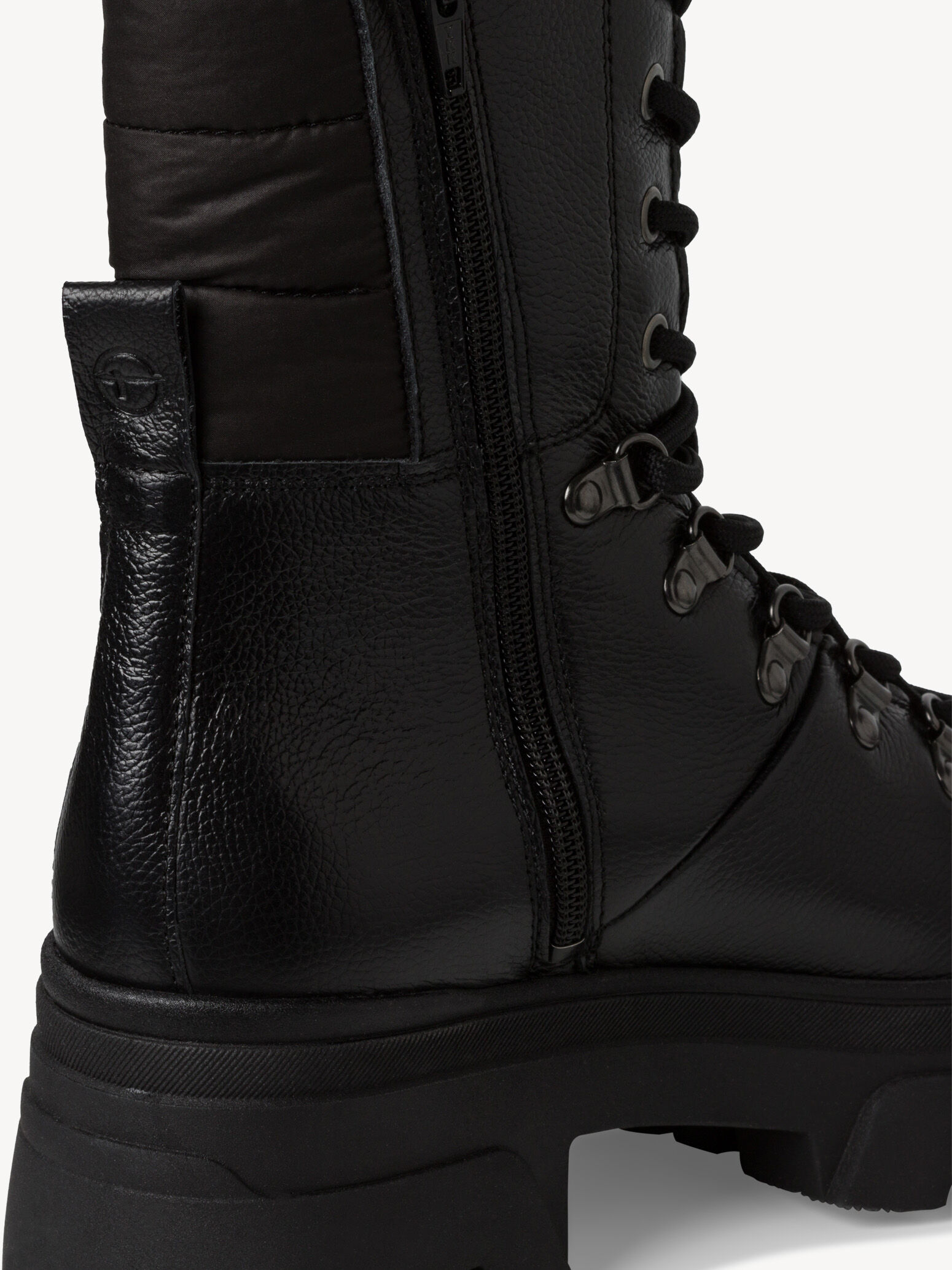 Bottine en cuir - noir