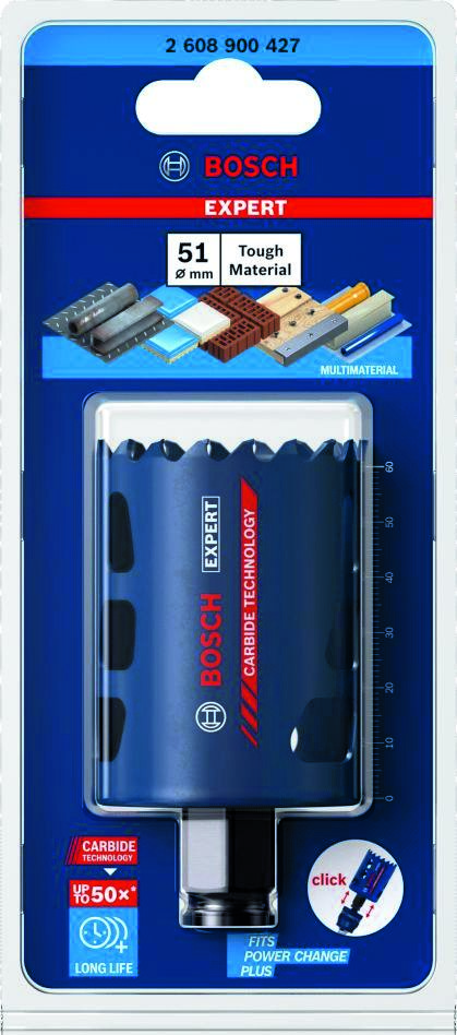 Bosch Blue Accessories 2608900427 Ποτηροτρύπανο Expert Tough Material 51 x 60 mm